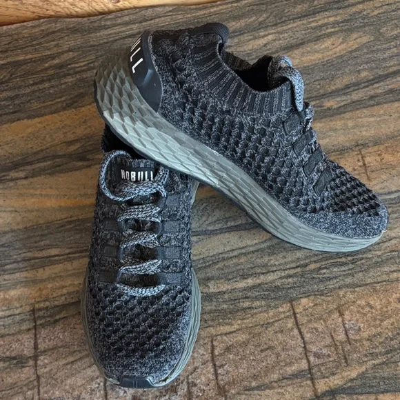 NOBULL Charcoal and Olive Knit Sneakers - Picture 1 of 3